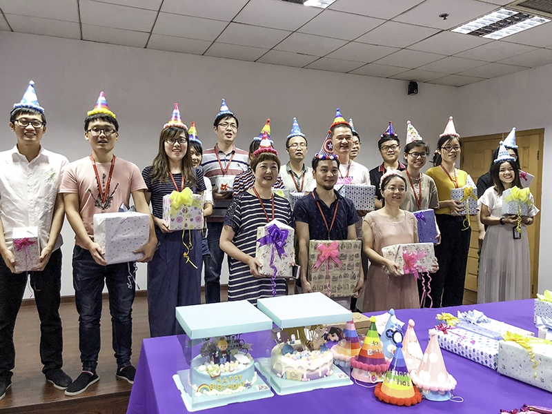 我公司舉辦7至8月員工集體生日會